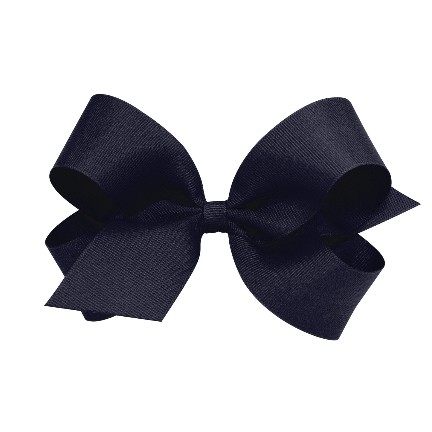 Wee Ones Girls' Plain Wrap Classic Grosgrain Hair Bows on a WeeStay No-Slip Hair Clip, Handmade, Large, Navy Beauty & Personal Care Wee Ones