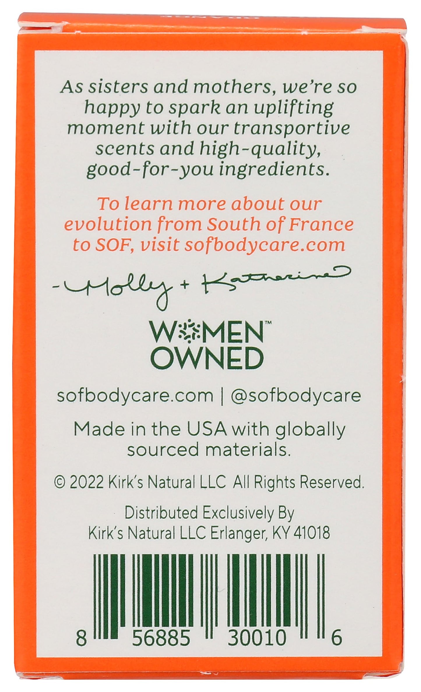 South of France Travel Bar Soap, Orange Blossom Honey, 1.5 Ounce Beauty & Personal Care South Of France