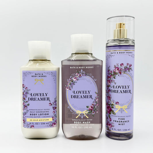 Bath & Body Works Lovely Dreamer 3-Piece Set - Includes: Body Lotion, Body Wash and Fine Fragrance Mist Beauty and Personal Care Bath & Body Works