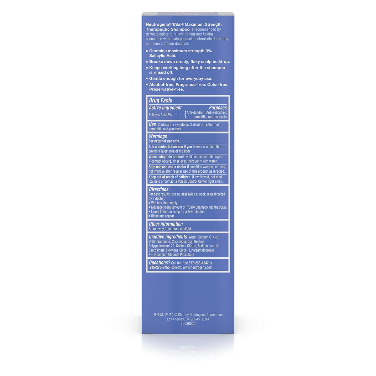 Neutrogena T/Sal Therapeutic Shampoo, Scalp Build-Up Control 4.5 oz, 130 fl oz Beauty & Personal Care Neutrogena