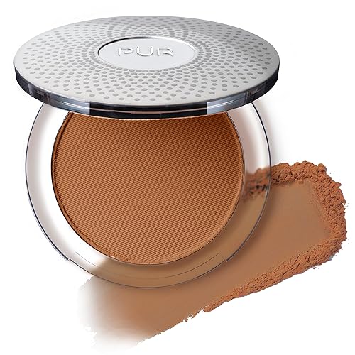 PÜR MINERALS 4-in-1 Pressed Mineral Makeup Powder Foundation with SPF 15 - Concealer & Finishing Compact Pressed Powder for Face - Buildable Medium Beauty & Personal Care PÜR MINERALS
