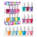 SIMPLE PLEASURES Rainbow Glitter Kids Nail Polish Set for Girls - 14 Water-Based Non -Toxic Nail Art Kit - Gift Set for Ages 7-12 Beauty & Personal Care SIMPLE PLEASURES