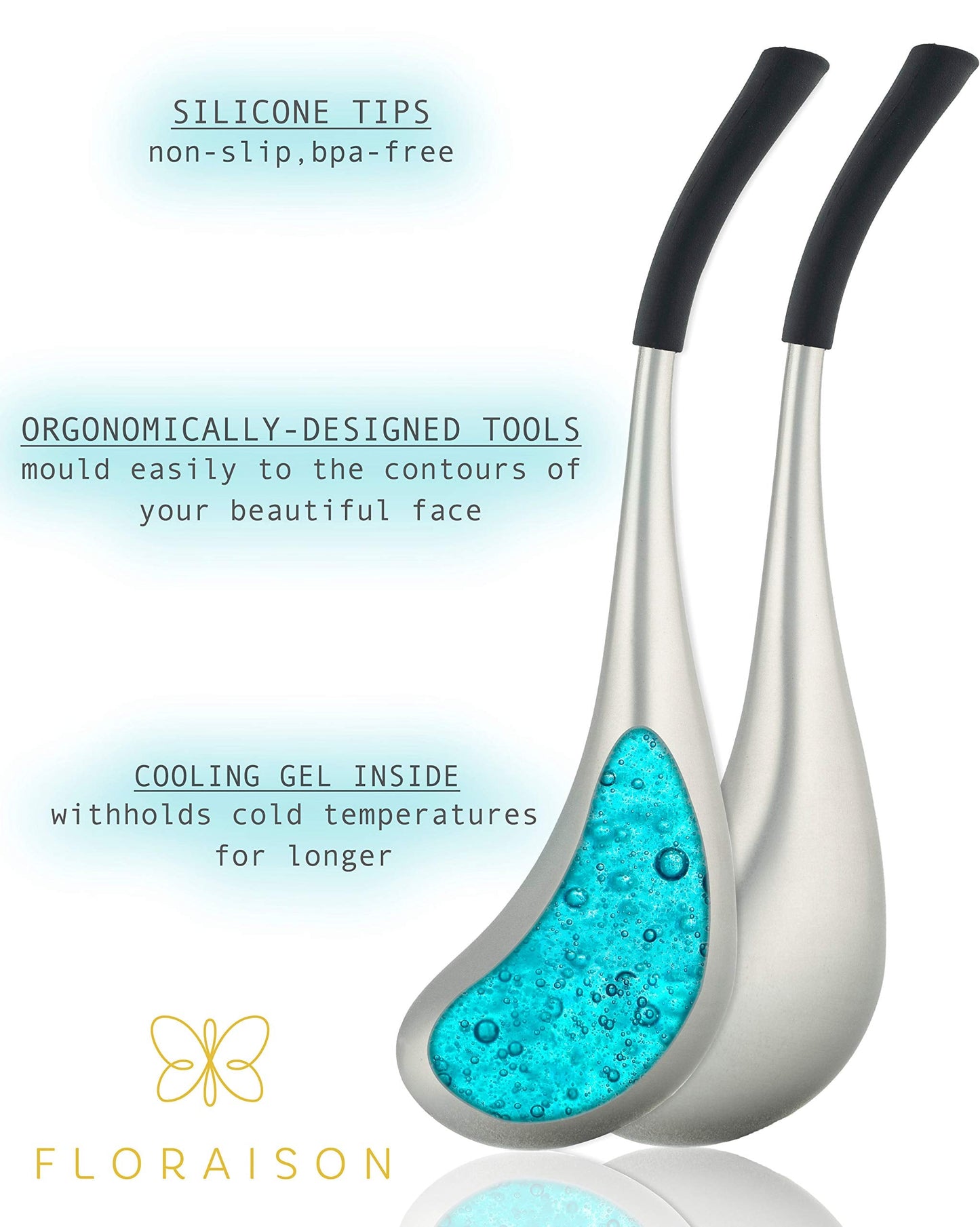 Floraison Unbreakable Stainless Steel Magic Cooling Beauty Facial Sticks for Face, Neck & Body Cryo Sticks & Cold Roller for face Puffiness Beauty & Personal Care FLORAISON BEAUTY IS ALREADY HERE
