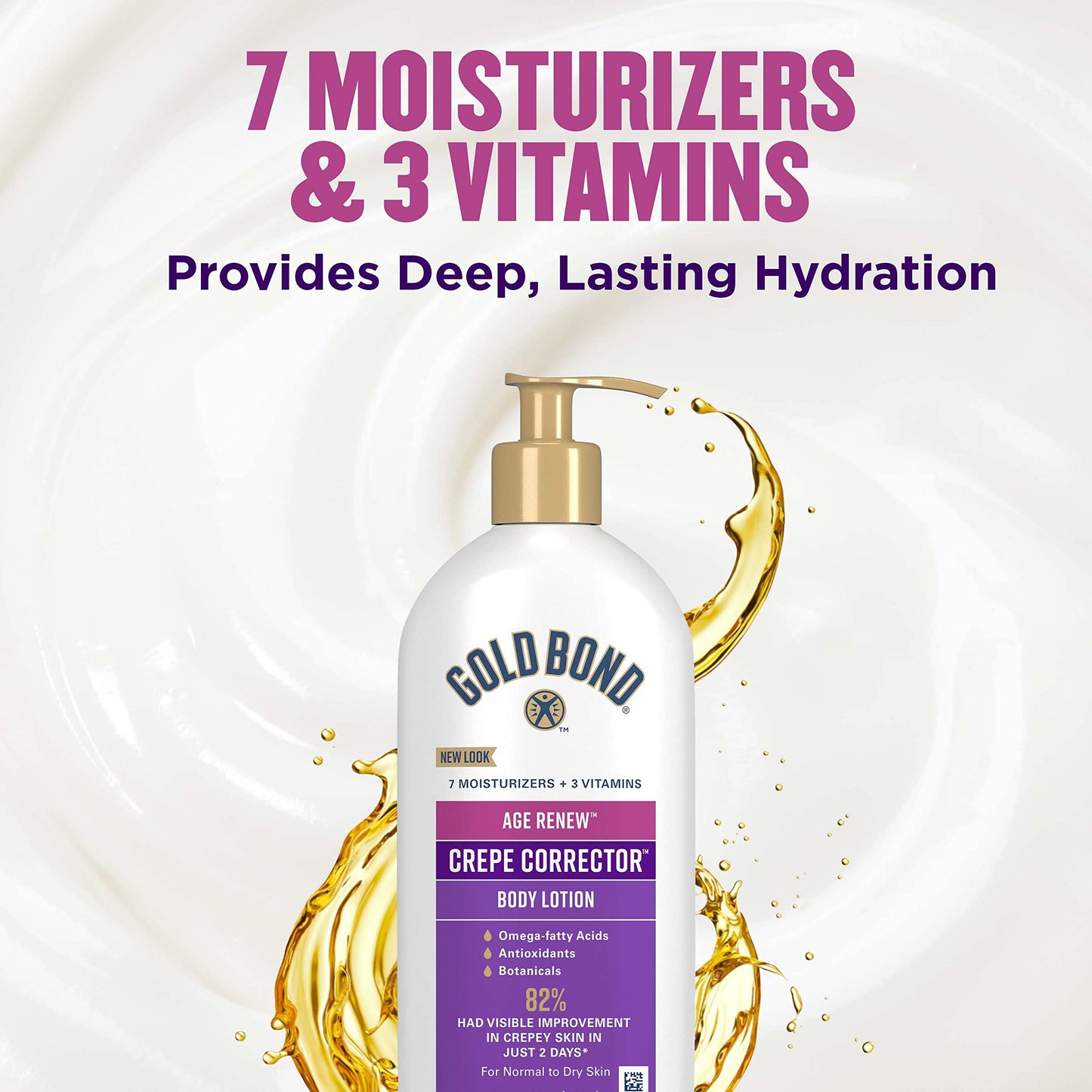 Gold Bond Age Renew Crepe Corrector Body & Face Lotion, Replenishing & Smoothing Formula, 14 oz., Packaging may vary Beauty & Personal Care Gold Bond