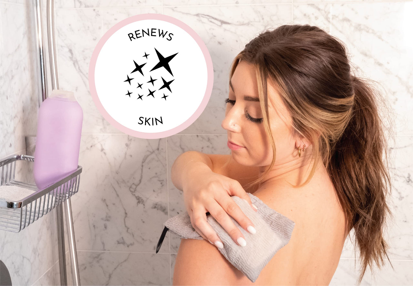 S&T INC. Exfoliating Soap Bag, Bar Soap Pouch for Shower and Bath, 7.6 Inches x 4.5 Inches, Grey, 2 Pack Beauty & Personal Care S&T INC.