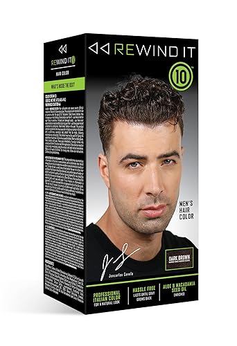 REWIND IT 10 Dark Brown Men's Hair Color Beauty & Personal Care REWIND IT 10