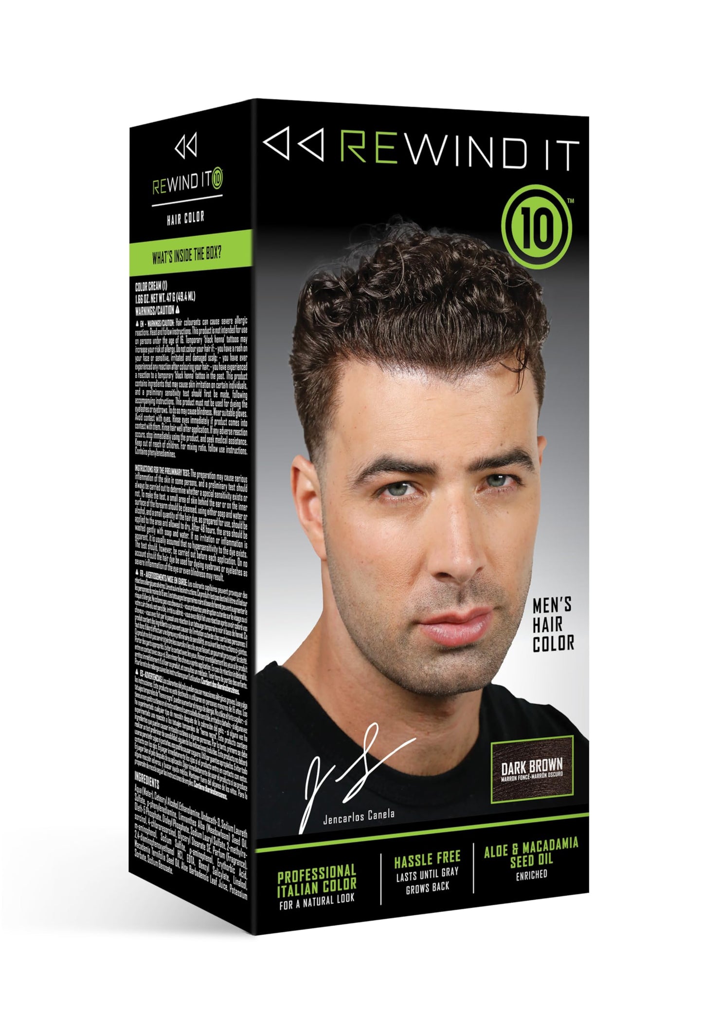 REWIND IT 10 Dark Brown Men's Hair Color Beauty & Personal Care REWIND IT 10