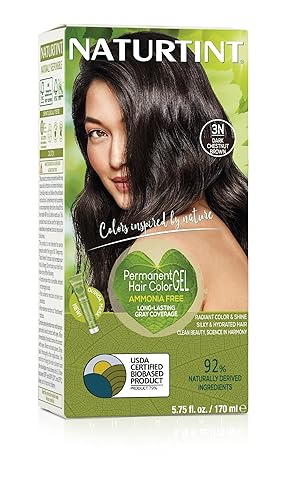 Naturtint Permanent Hair Color 3N Dark Chestnut Brown (Pack of 1), Ammonia Free, Vegan, Cruelty Free, up to 100% Gray Coverage, Long Lasting Results Beauty & Personal Care Naturtint