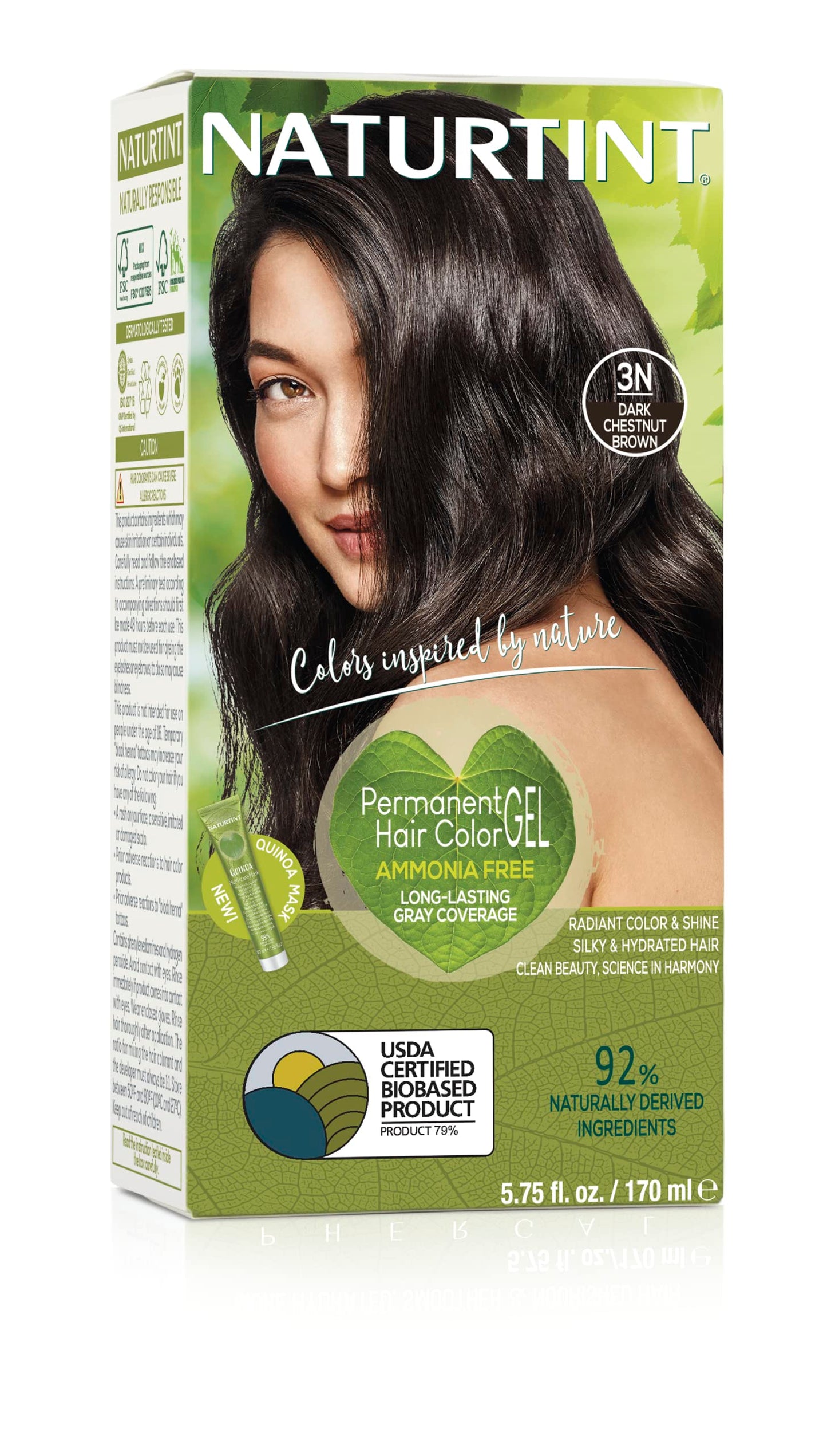 Naturtint 3N Dark Chestnut Hair Color, 5.07 FZ Beauty & Personal Care Naturtint