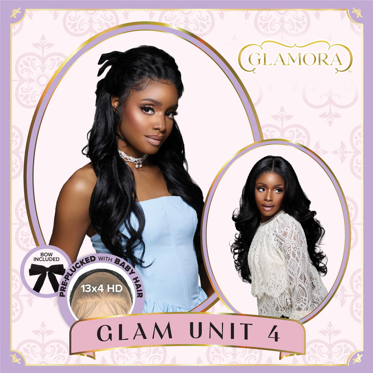 Sensationnel Glamora Lace Front Wig-Glam Unit 4, 2 DARKBROWN