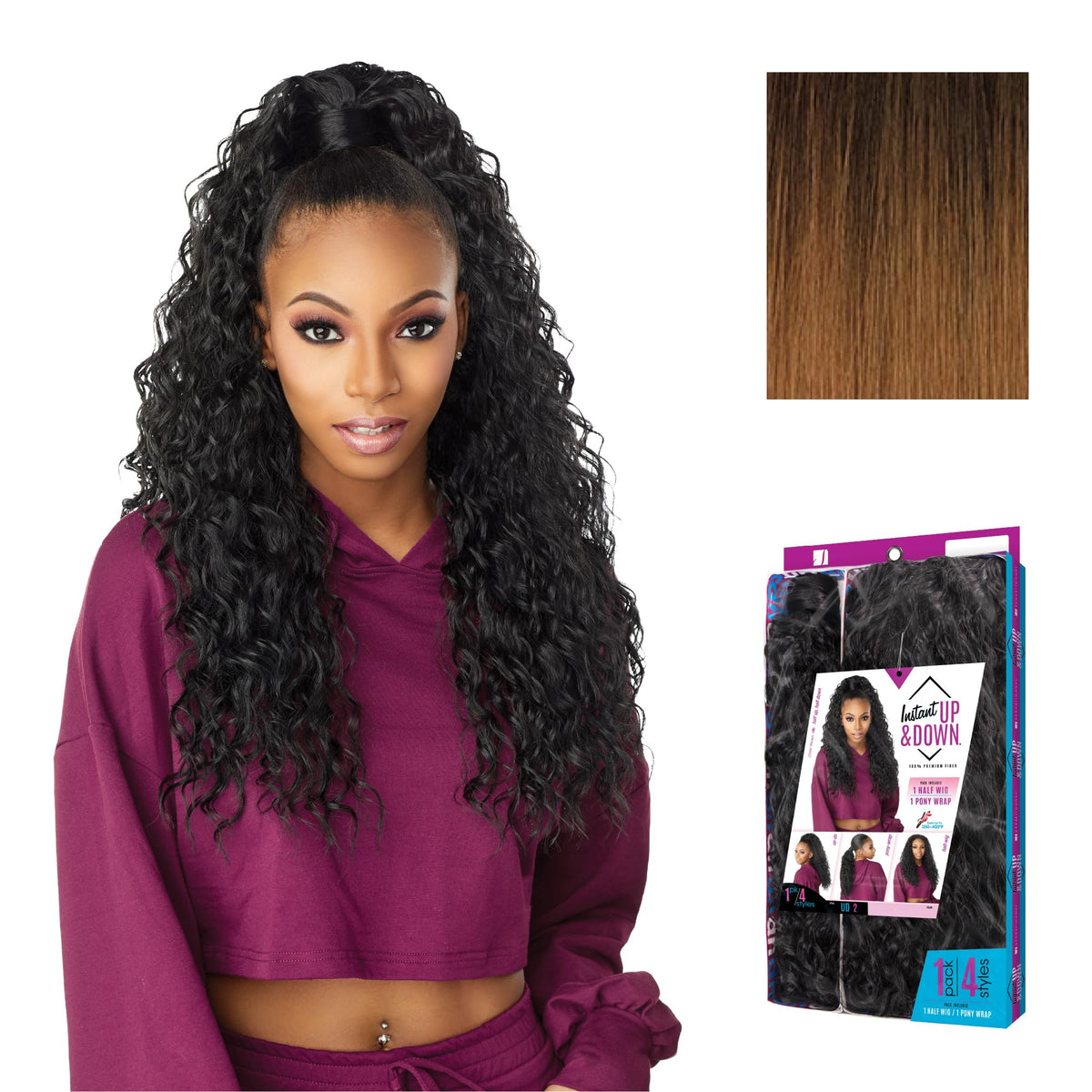 Sensationnel Instant Updown Halfwig Pony-Iud 2, T2/30