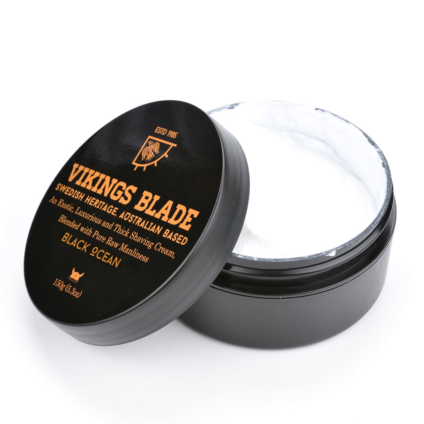 VIKINGS BLADE Luxury Shaving Cream, Black Ocean Scent, Silky Buttery Smooth, Surfactant Base. Refreshing, Clean, Close, FOAMING Shave Cream Beauty and Personal Care Vikings Blade