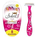 BIC Soleil 3 Simply Women's Disposable 3 Blade Razors, Soothing Moisture Strip and Comfortable Handle, 8-Pack Beauty & Personal Care Bic Razors
