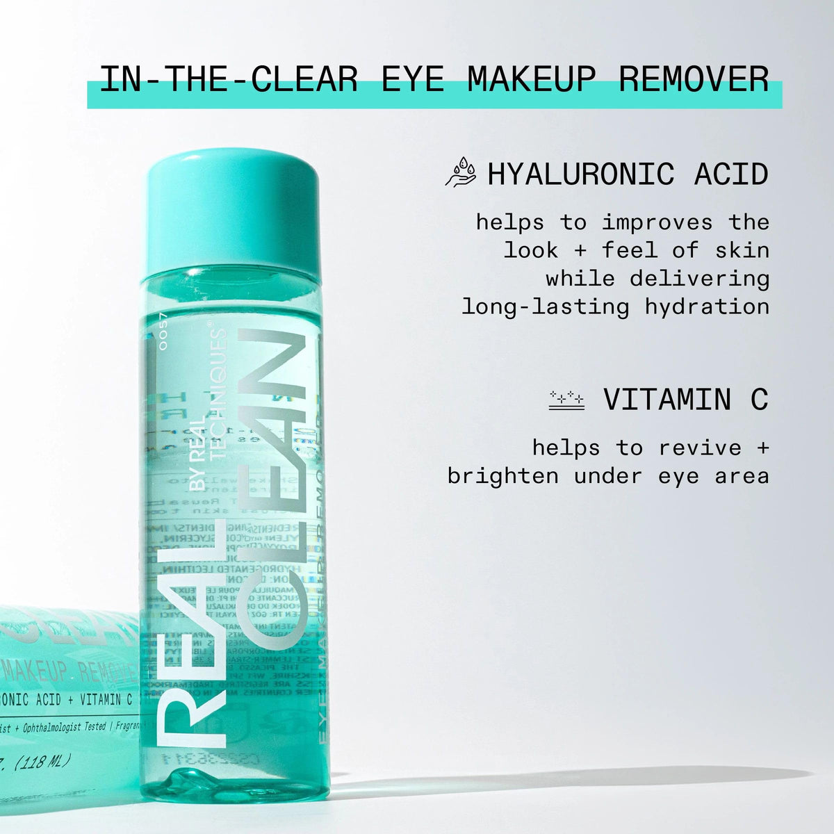 Real Techniques Real Clean In-The-Clear Eye Makeup Remover, Makeup Remover
