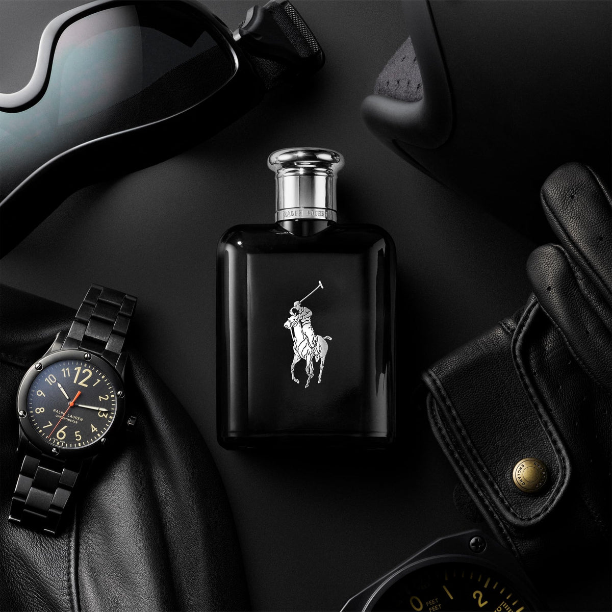 RALPH LAUREN FRAGRANCES Polo Black - Eau de Toilette - Men's Cologne - Woody & Fresh - With Patchouli, Sandalwood, and Mandarin - Medium Intensity Beauty & Personal Care RALPH LAUREN FRAGRANCES