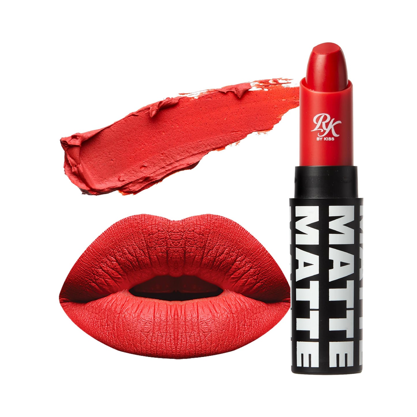 Ruby Kisses Lipstick, Matte Finish, Long-Lasting, Highly Pigmented, Smooth Apply, Full Coverage Lip Color Makeup (Scarlet) Beauty & Personal Care Ruby Kisses