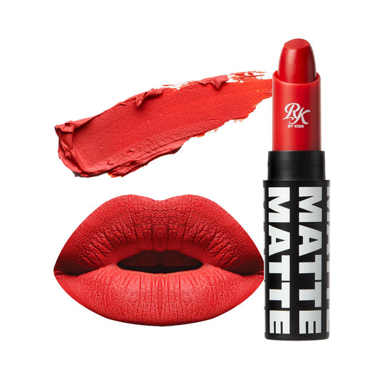 Ruby Kisses Lipstick, Matte Finish, Long-Lasting, Highly Pigmented, Smooth Apply, Full Coverage Lip Color Makeup (Scarlet) Beauty & Personal Care Ruby Kisses