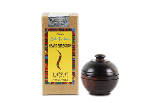 Lasa Aromatics Natural Solid Perfume Body Musk In Wooden Jar - 6 gm (Heart Erection) Beauty & Personal Care LASA AROMATICS