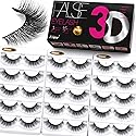 Eliace False Eyelashes Natural look Cat Eye Lashes Wispy Strips 3D Mink Lashes 13MM,15 Pairs Fake Eyelashes Faux Fluffy, Winged Fox Eyelashes, Soft Beauty & Personal Care Eliace