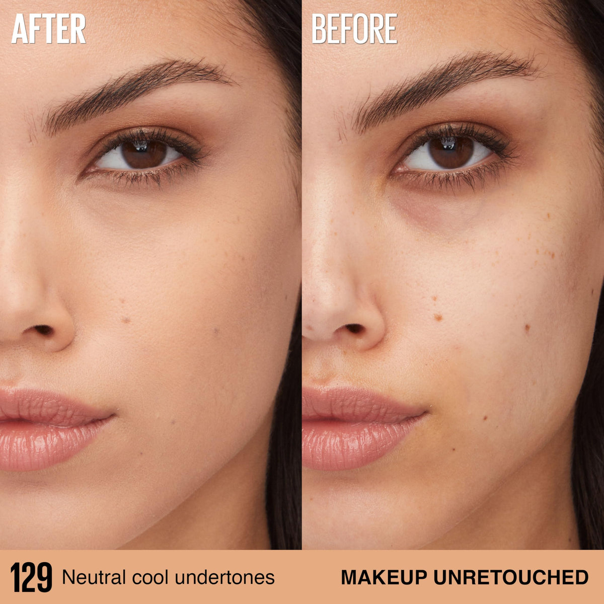 Maybelline Super Stay Lumi-Matte Foundation, Lightweight and Buildable Full Coverage Foundation Makeup For Up To 30HR Wear, 129, 1 Count
