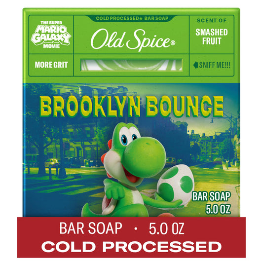 Old Spice Bar Soap for Men, x The Super Mario Galaxy Movie, Cold Pressed with Grit, Made with Natural Oils & Plant Based Cleanser, Smashed Fruit Beauty and Personal Care Old Spice Default Title