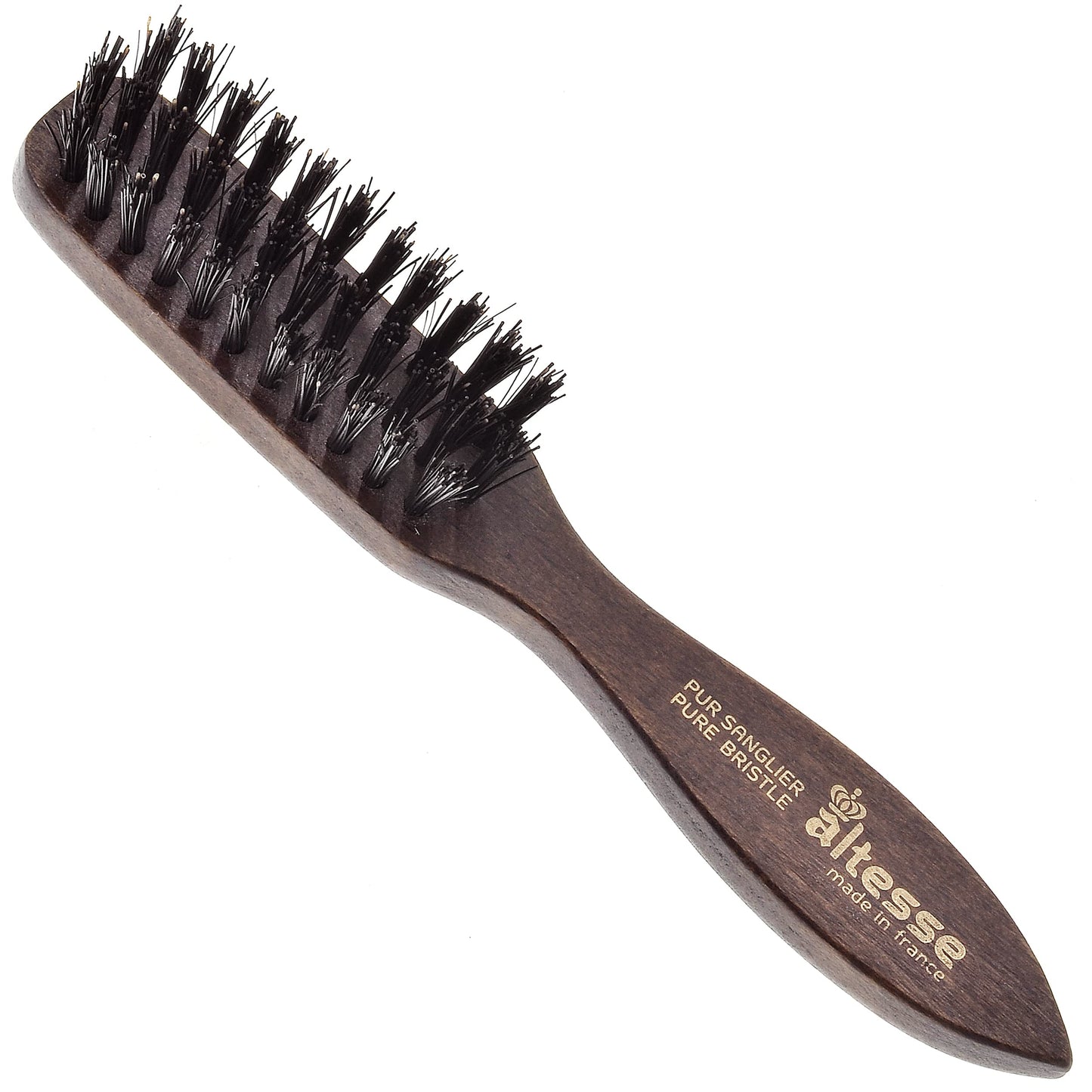 Altesse 320 PM Boar Bristle Beard Brush for Men Beard and Mustache Beard Grooming Kit Dark Beechwood Small Beard Brush Mini with 3 Rows of 100% Firm Beauty & Personal Care Altesse