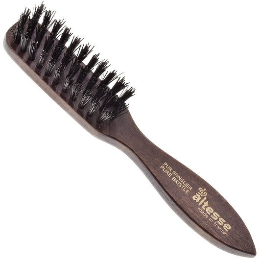 Altesse 320 PM Boar Bristle Beard Brush for Men Beard and Mustache Beard Grooming Kit Dark Beechwood Small Beard Brush Mini with 3 Rows of 100% Firm Beauty & Personal Care Altesse