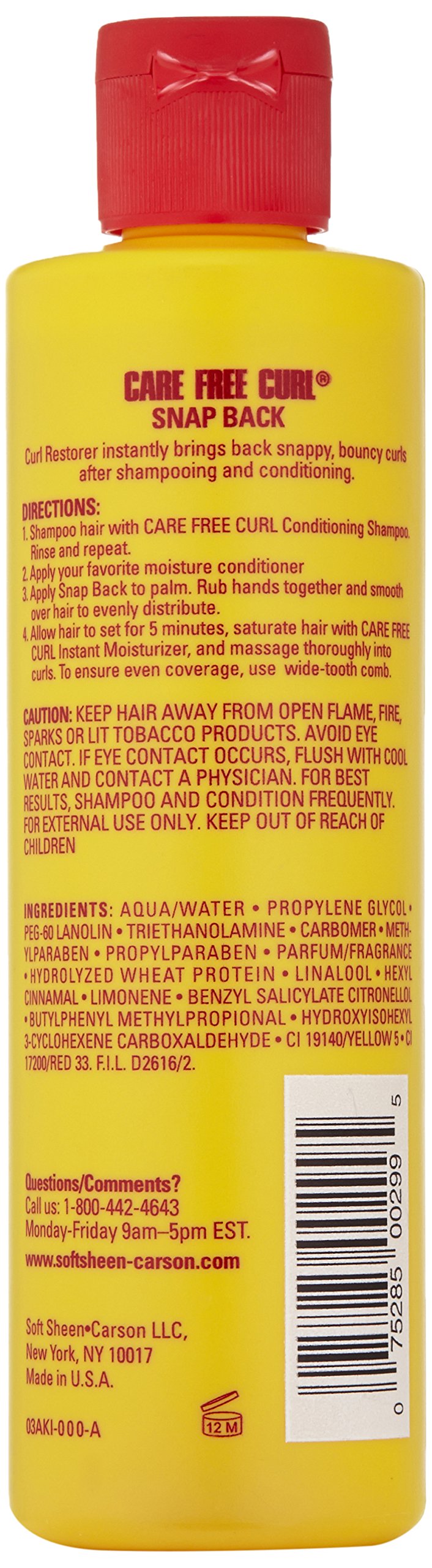 Softsheen-Carson Care Free Curl Snap Back Curl Restorer, 8 Fl oz Beauty & Personal Care SoftSheen