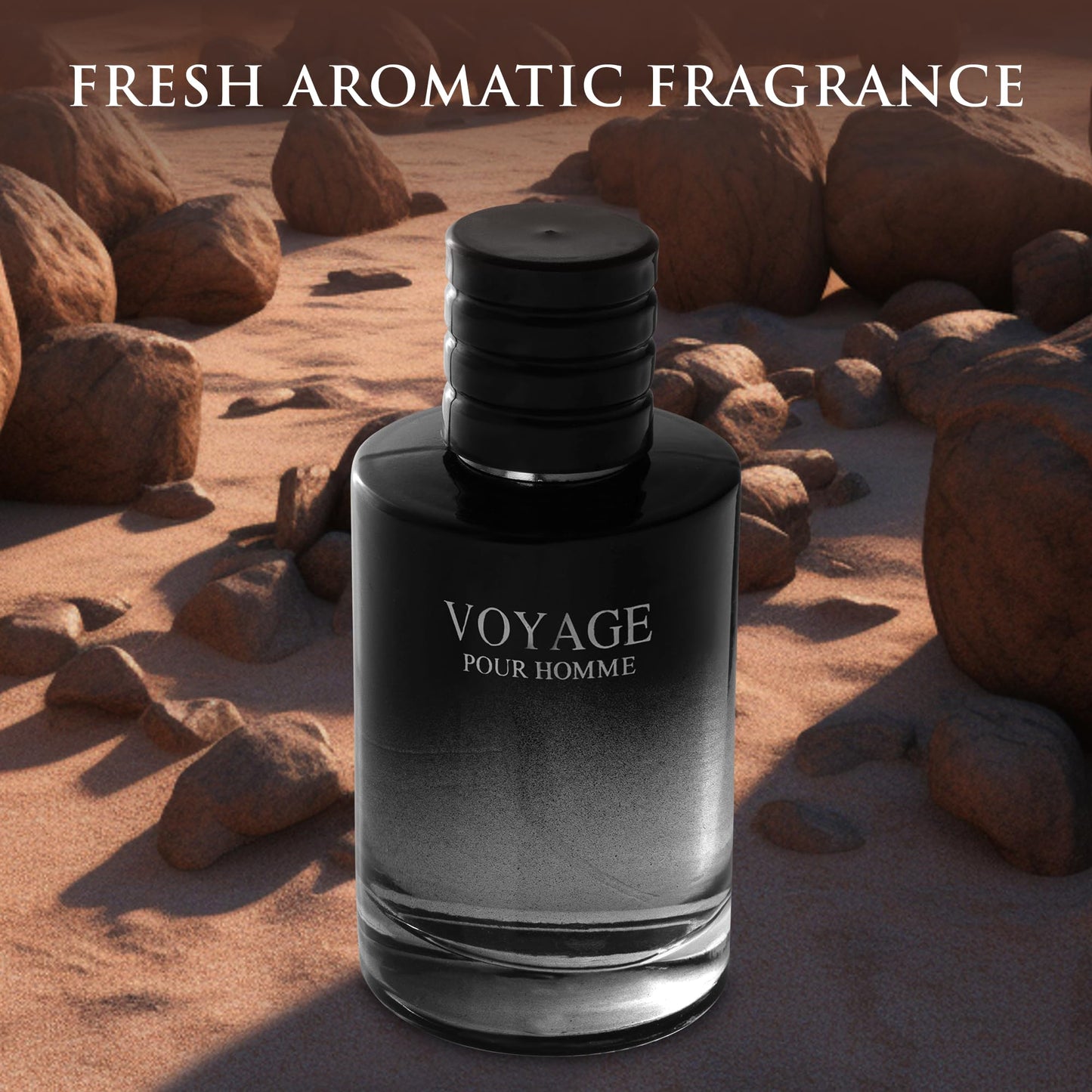 Voyage for Men Eau De Parfum - Sophisticated Male Fragrance Composition of bergamot, Pepper, Lavender, Star Anise & Nutmeg - Base of Peppery & Vanilla Beauty & Personal Care URBAN COLLECTION