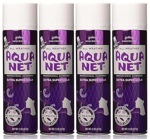 Aqua Net Extra Super Hold Professional Hair Spray Unscented 11 oz (Pack of 4) Beauty & Personal Care Aqua Net