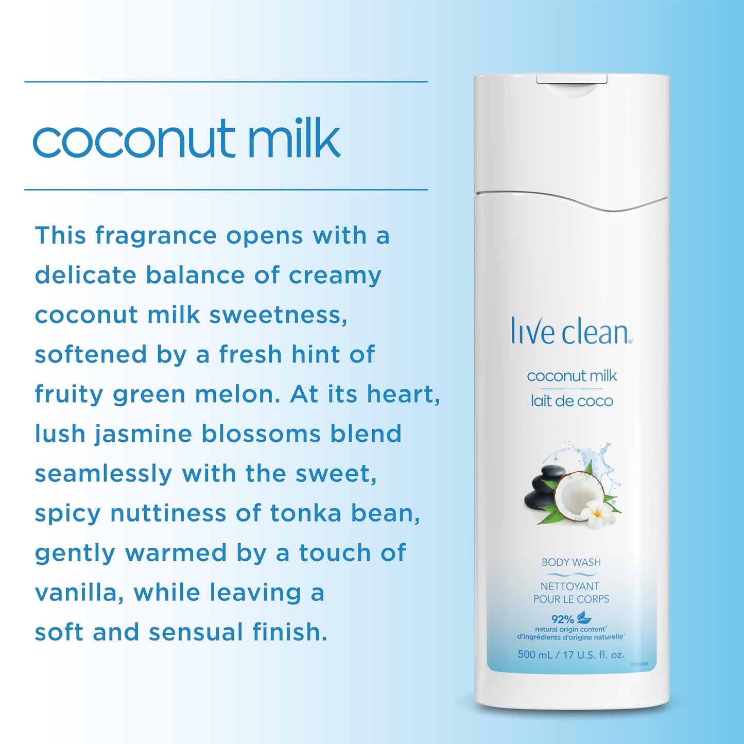 Live Clean Body Wash, Moisturizing Coconut Milk, 17 Oz Beauty & Personal Care Live Clean