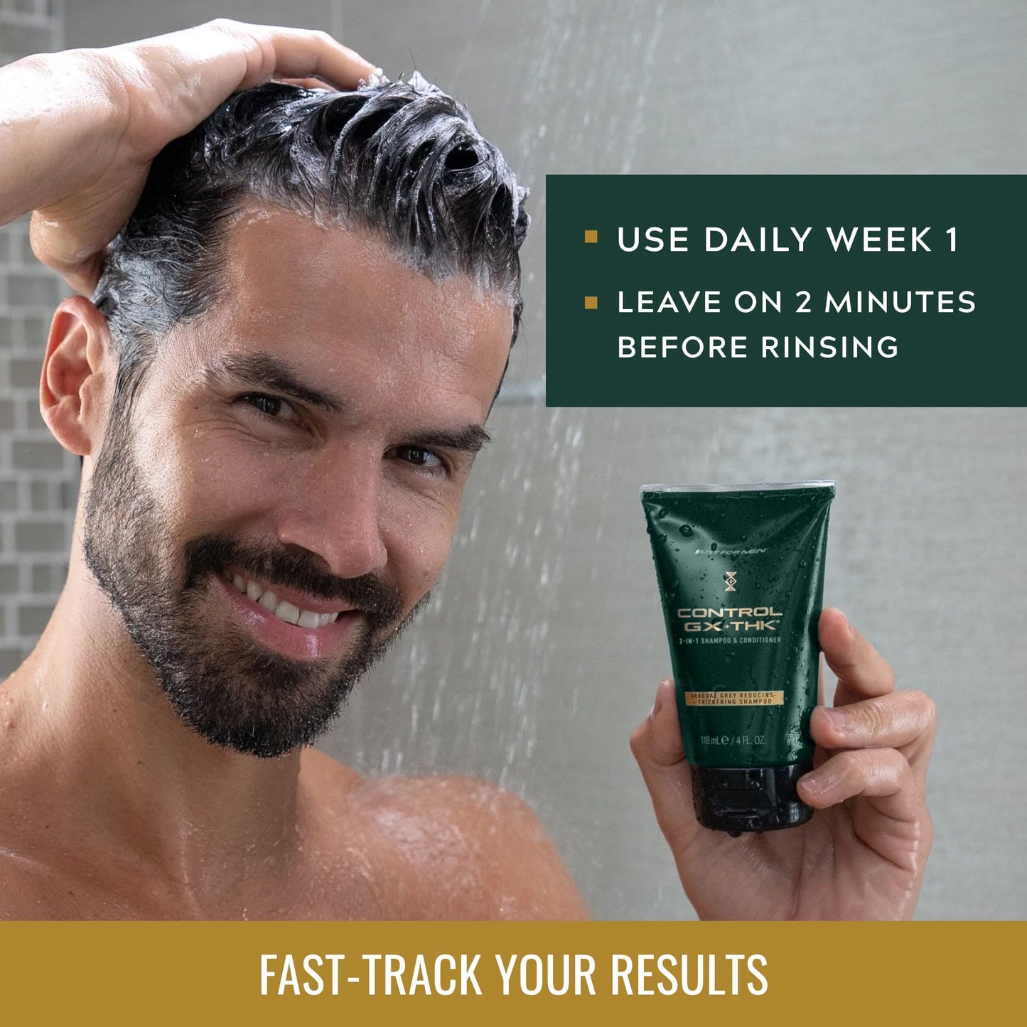 Just for Men Control GX + THK Thickening Shampoo and Conditioner with Grey Reduction, Shampoo for Thinning Hair with Alpha Keratin, Thickens Hair Up Beauty and Personal Care Just for Men