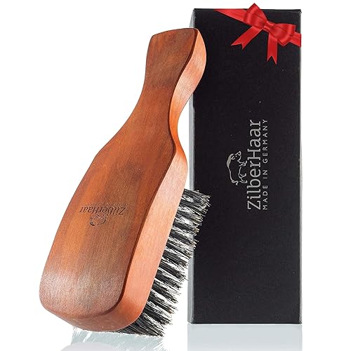 ZilberHaar Major Hair & Beard Brush for Men - Boar Bristles and Pearwood - All Beard and Hair Types - Made in Europe - Stiff Bristles Beauty & Personal Care ZilberHaar