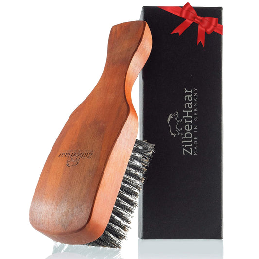 ZilberHaar Major Hair & Beard Brush for Men - Boar Bristles and Pearwood - All Beard and Hair Types - Made in Europe - Stiff Bristles Beauty & Personal Care ZilberHaar