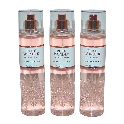Bath & Body Works Fragrance Mist 3-Pack 8oz Each (Pure Wonder) Beauty & Personal Care Bath & Body Works