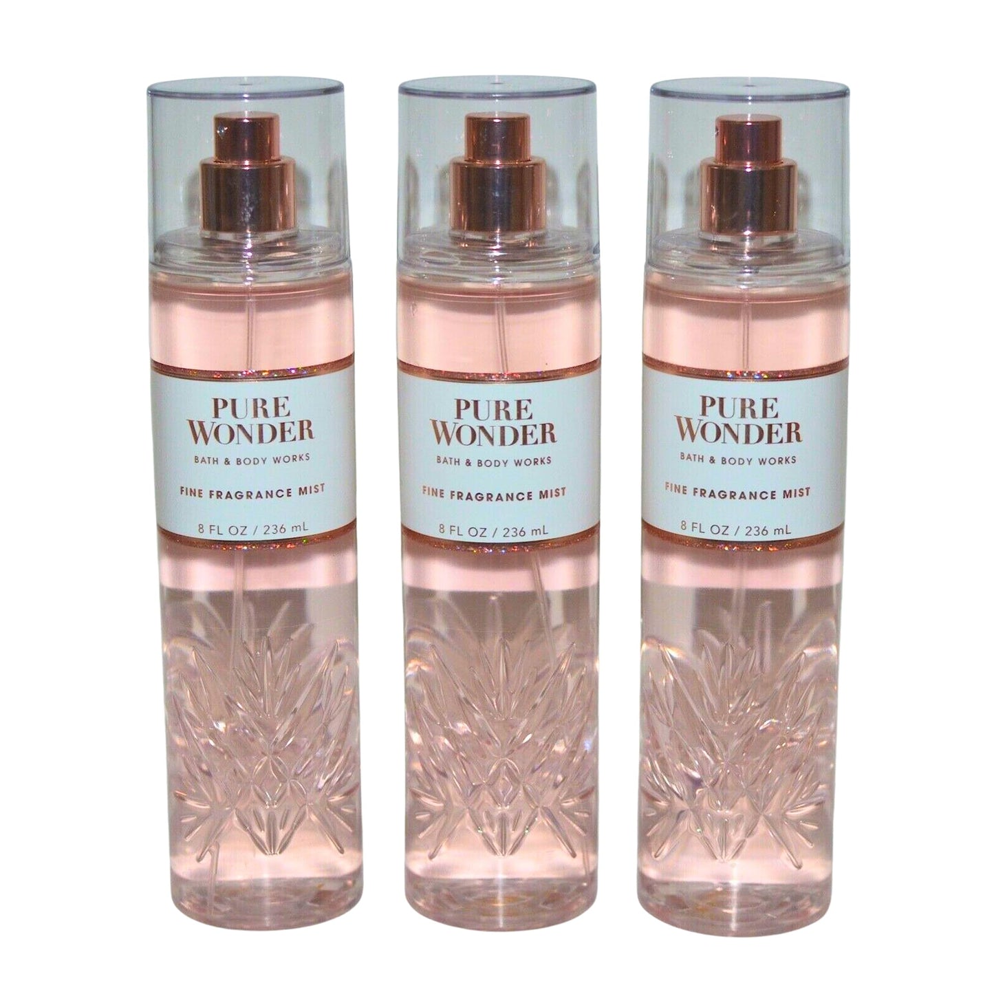 Bath & Body Works Fragrance Mist 3-Pack 8oz Each (Pure Wonder) Beauty & Personal Care Bath & Body Works