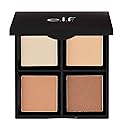 e.l.f. Contour Palette, Customizable, Easy to Apply, Sculpts, Brightens, Dark/Deep, Infused with Vitamin E, All-Day Wear, 0.56 Oz, 4 Shades Beauty & Personal Care e.l.f.