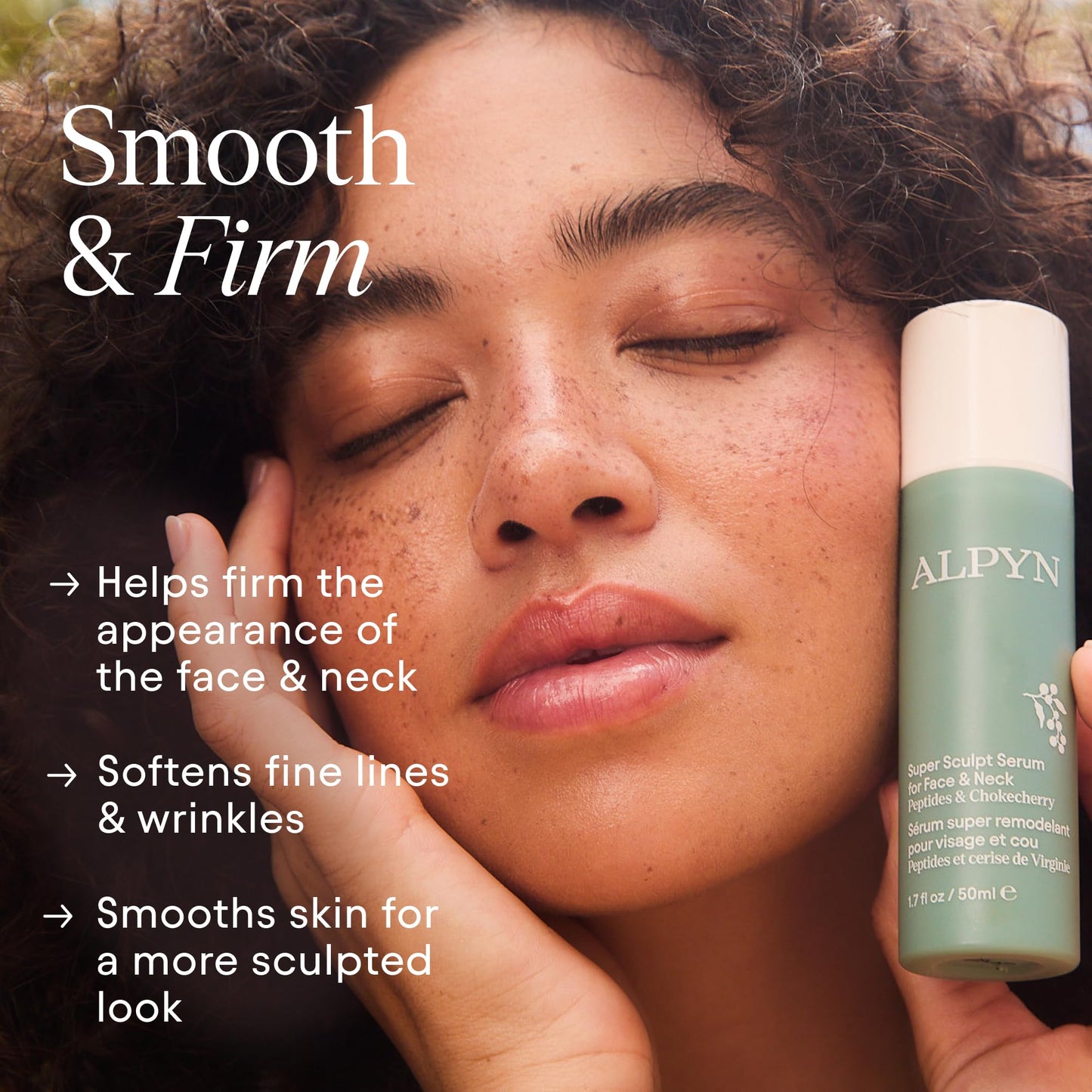 ALPYN Super Sculpt Serum Peptide Firming & Lifting Serum For Face, Neck & Décolleté with Tri-Peptide Firming Complex, 1.7 oz Beauty & Personal Care Alpyn Beauty
