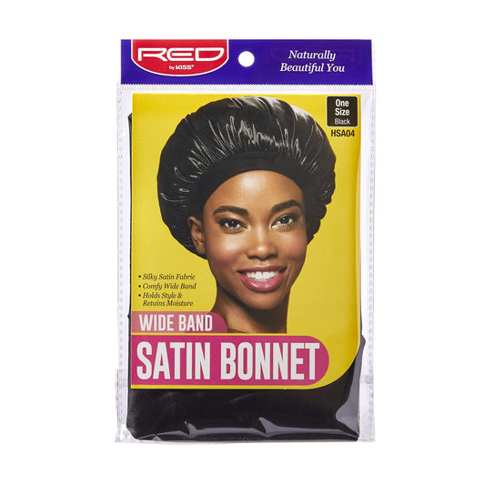Red by Kiss Satin Bonnet Black (Wide Band) Beauty and Personal Care Red by Kiss