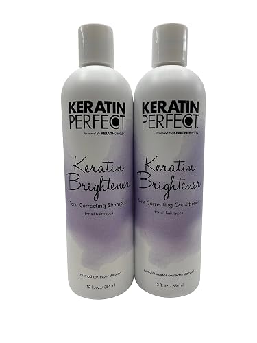 Keratin Perfect Keratin Brightener Tone Correcting Shampoo & Conditioner 12 OZ Beauty & Personal Care Keratin Perfect