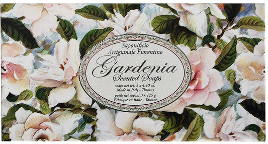 Saponificio Artigianale Fiorentino Luxury Soap Set of 3 Hand Made 4.40 Ounce Bars - Gardenia Beauty & Personal Care Saponificio Artigianale Fiorentino