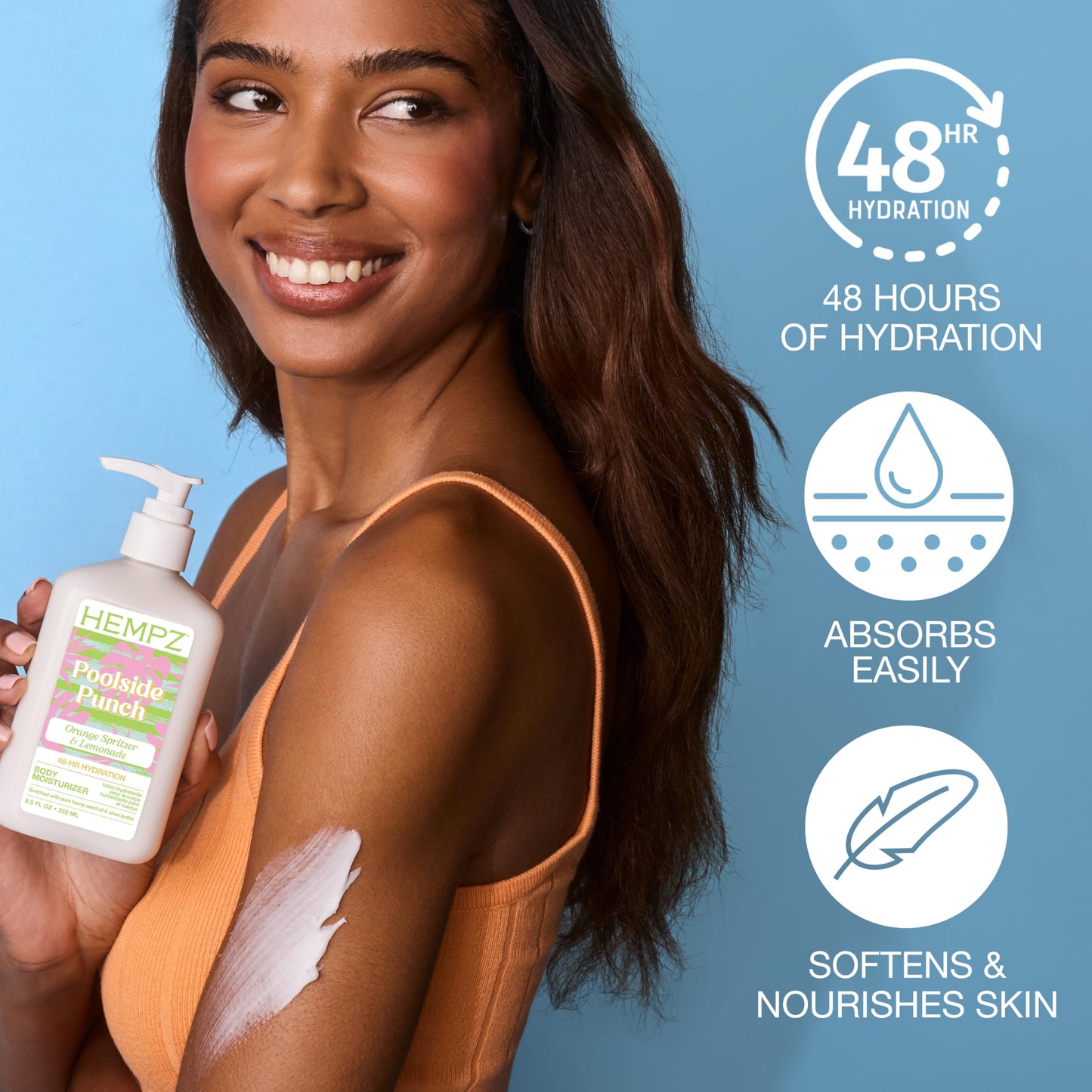 Hempz Limited Edition Poolside Punch Body Moisturizer, 8.5 fl.oz. Beauty & Personal Care Hempz