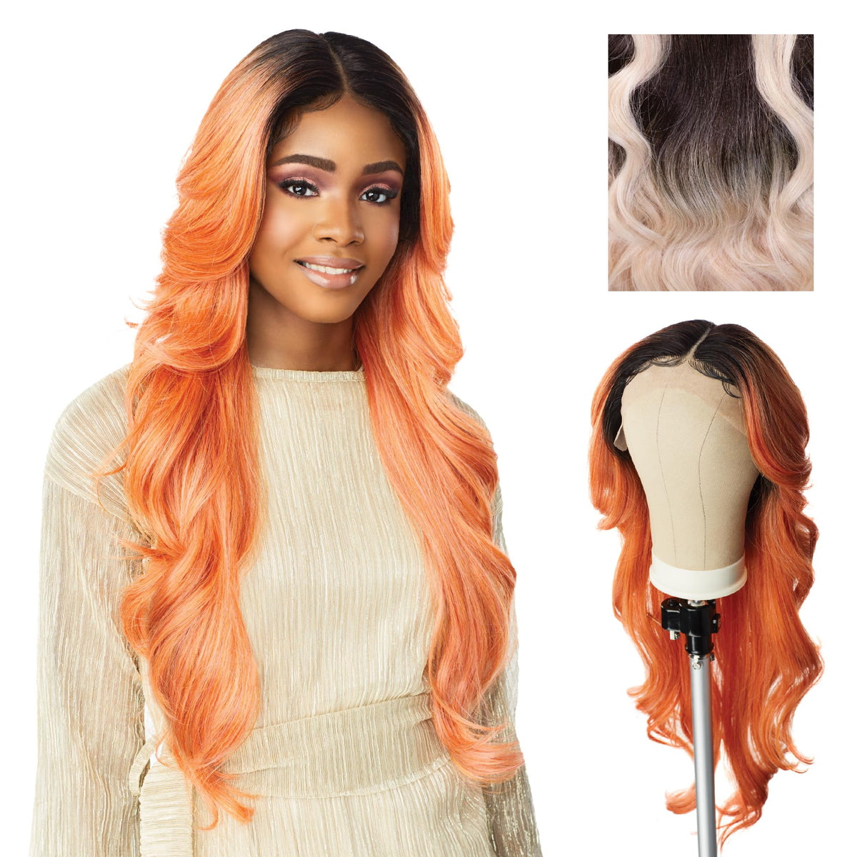 Sensationnel Butta LaceWig-Unit 2, MP/ROSEGOLD