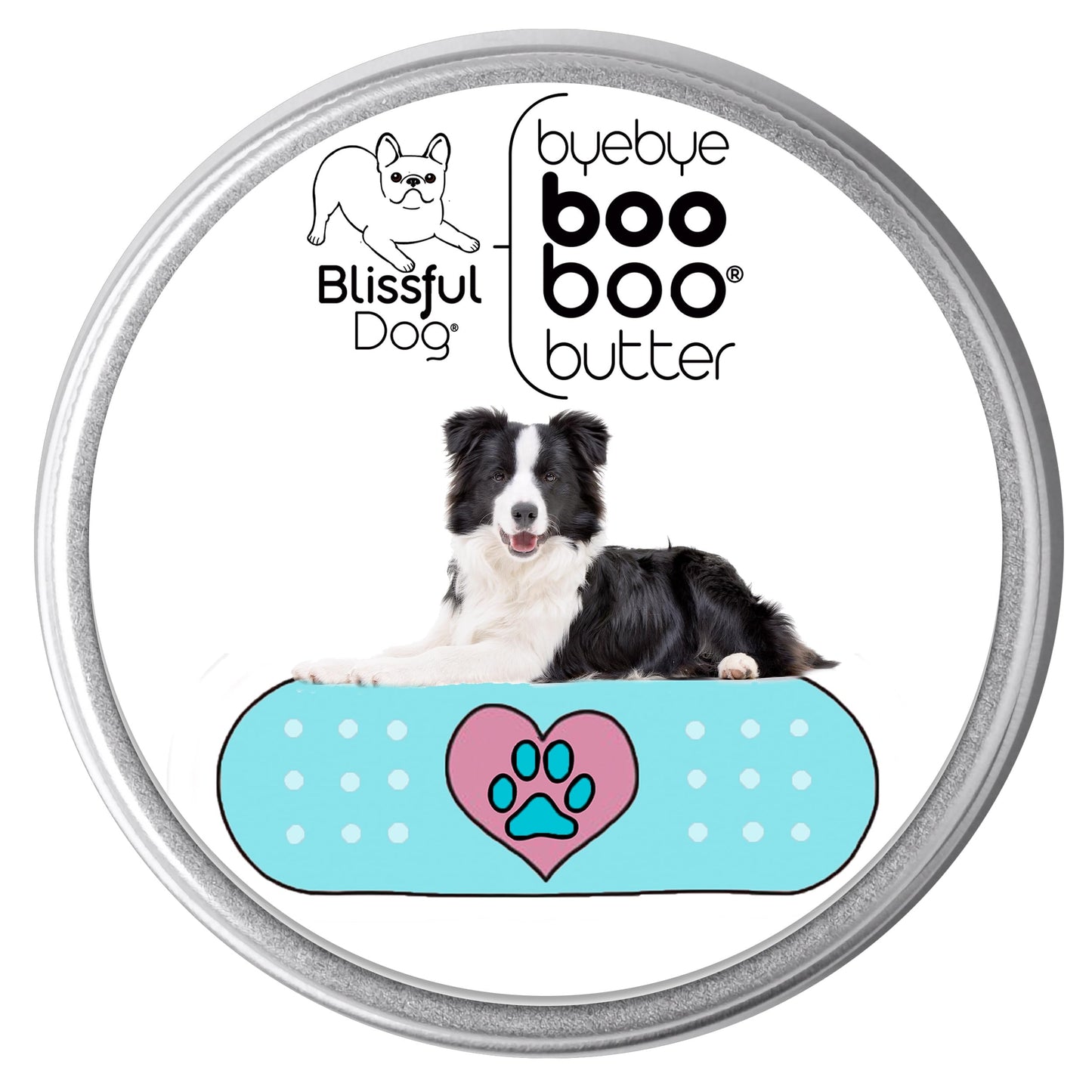 The Blissful Dog 1 oz TIN Border Collie Booboo Butter Beauty and Personal Care The Blissful Dog