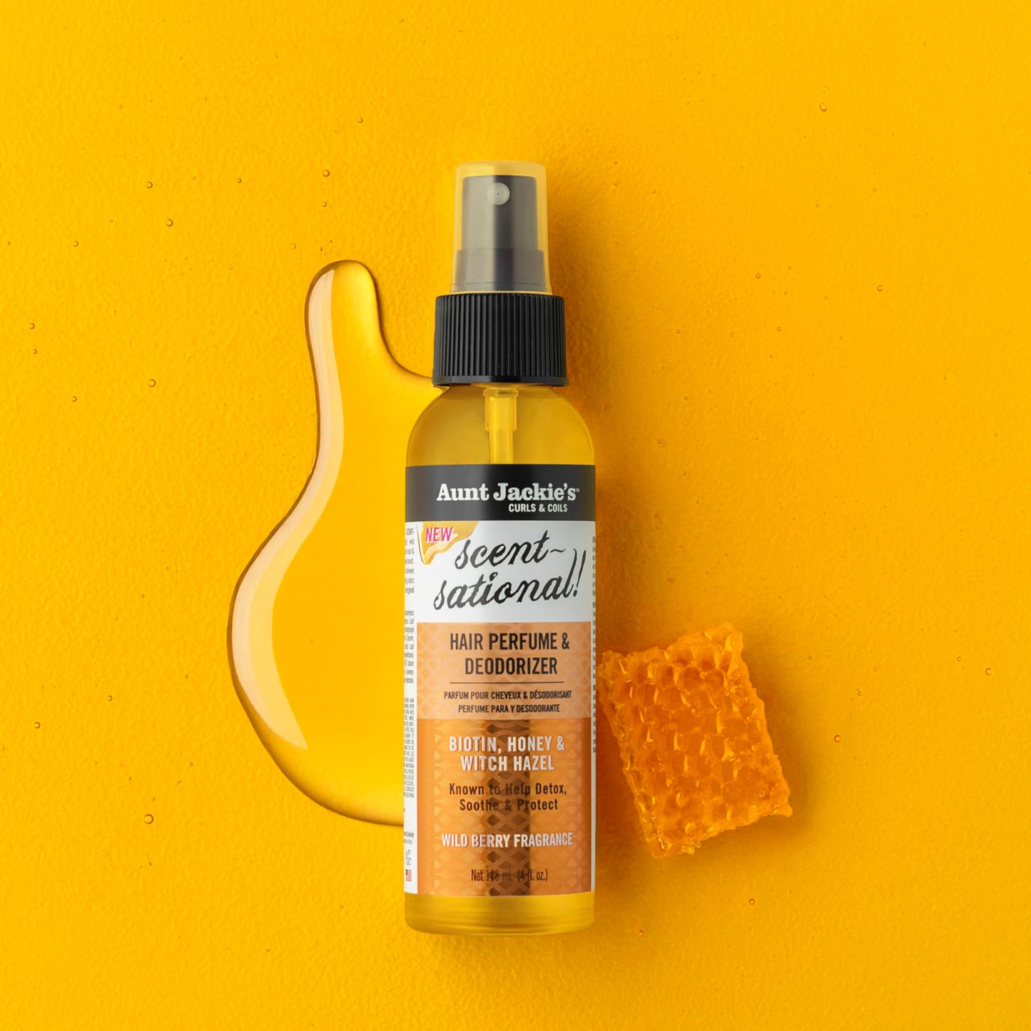 Aunt Jackie’s Braid + Twist Collection Scent-Sational Hair Perfume & Deodorizer - Neutralize Odors and Refresh Hair with Witch Hazel, Biotin Beauty & Personal Care Aunt Jackie's