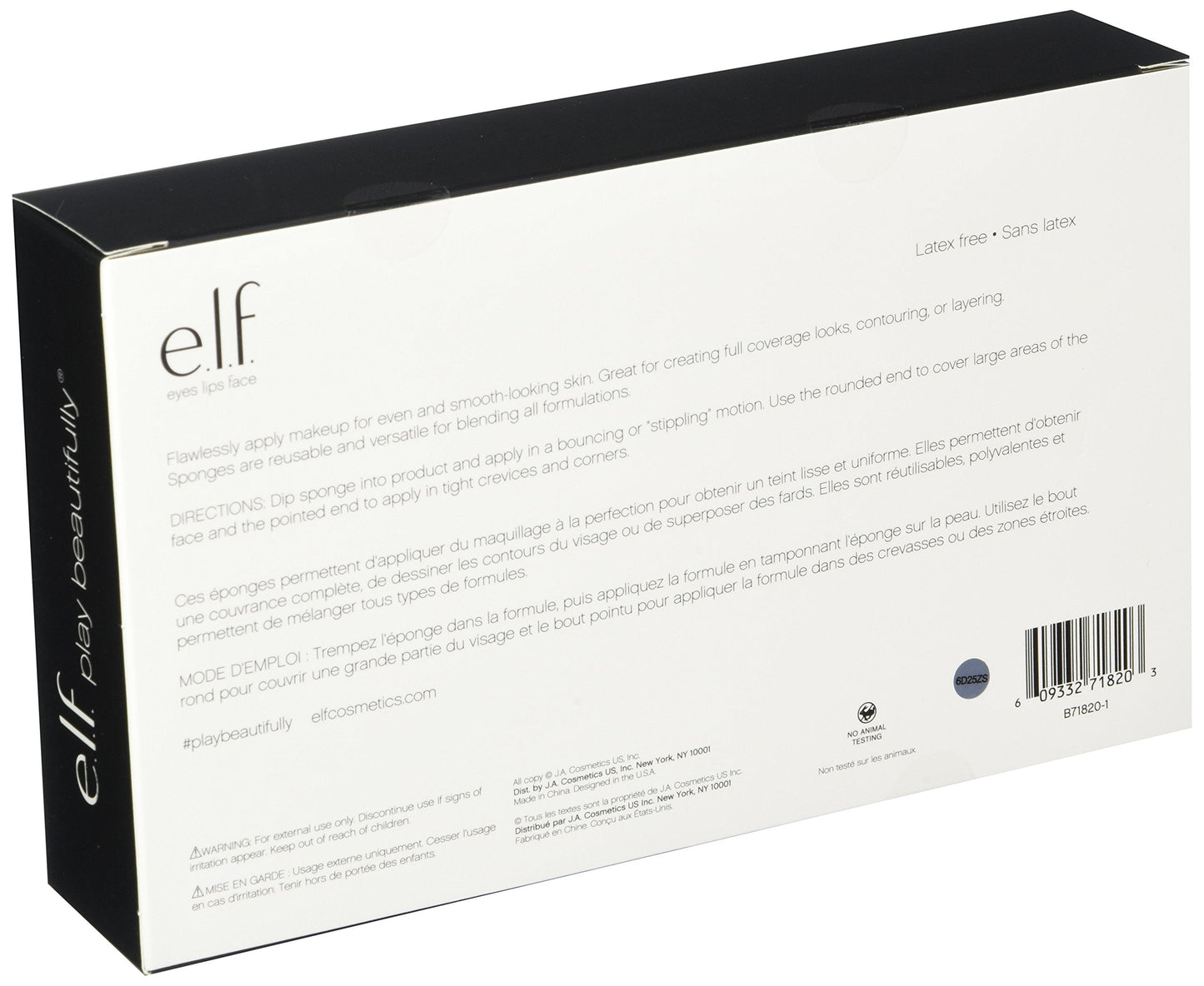 e.l.f. Blended Beauty Makeup, Black/White/Cool Grey, 2 Count Beauty & Personal Care e.l.f.