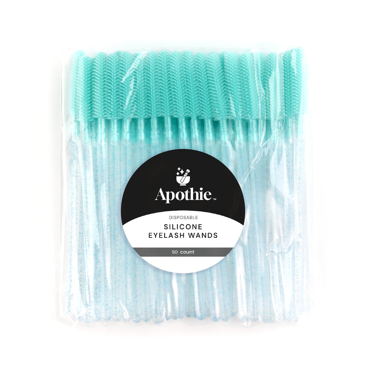 Apothie 50 Pieces Silicone Disposable Mascara Eyelash Wands - Eyebrow & Lash Extension Spoolie Brushes, Comb Separator, Microblading Tool, Applicator Beauty & Personal Care Apothie