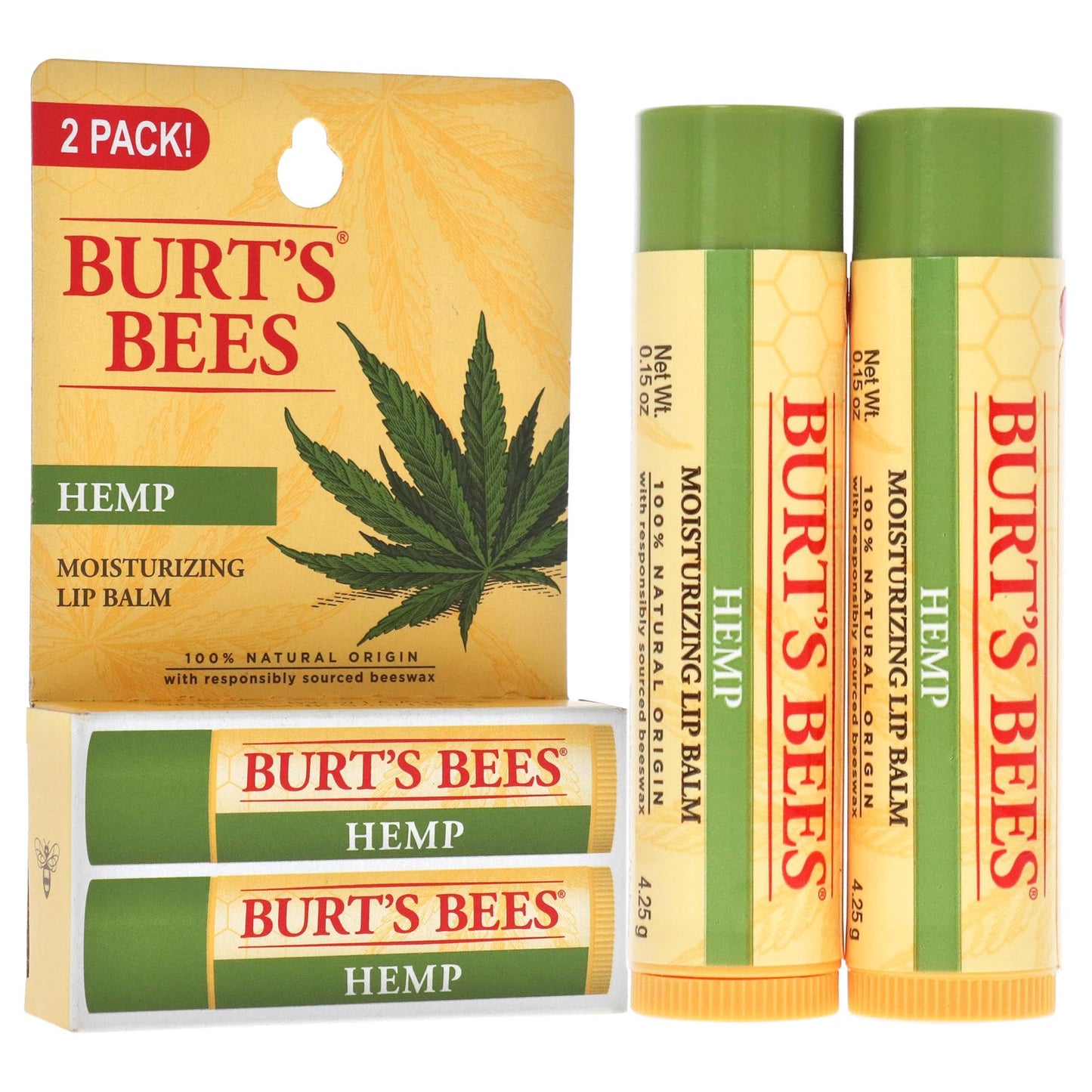 Burt's Bees Hemp Moisturizing Lip Balm Unisex 2 oz Beauty & Personal Care Burt's Bees