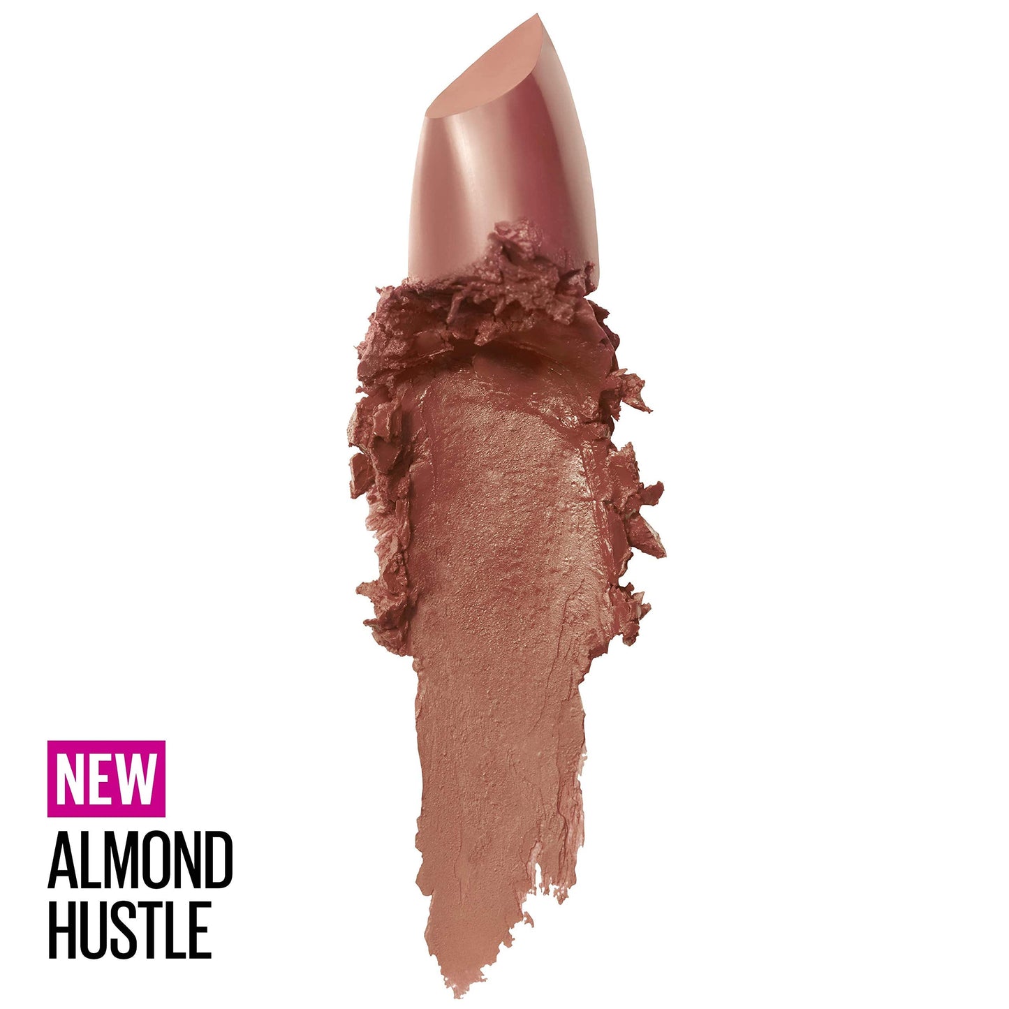 Maybelline Color Sensational Lipstick, Lip Makeup, Cream Finish, Hydrating Lipstick, Nude, Pink, Red, Plum Lip Color, Almond Hustle, 0.15 oz; Beauty & Personal Care MAYBELLINE