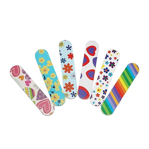 ZMOI (1 Dozen) Colorful Girly Mini Emery Board Nail Files Beauty & Personal Care ZMOI